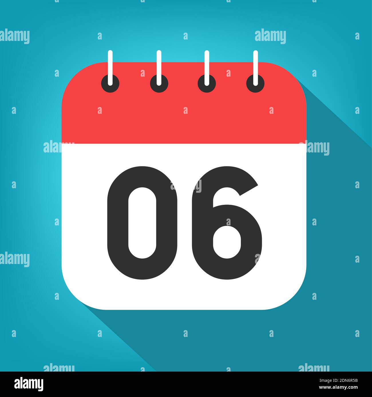 calendario 3d con pagina vuota. Illustrazione vettoriale. EPS 10 Immagine e  Vettoriale - Alamy