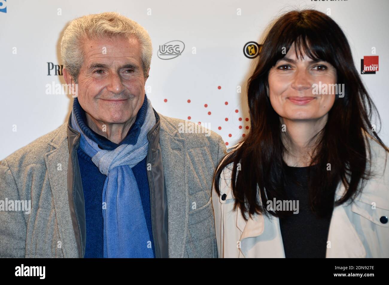 Il regista Claude Lelouch e la moglie Valerie Perrin partecipano  all'anteprima della mostra Lumiere ! Le Cinema invente si è tenuto al Grand  Palais di Parigi, in Francia, il 26 marzo 2015.