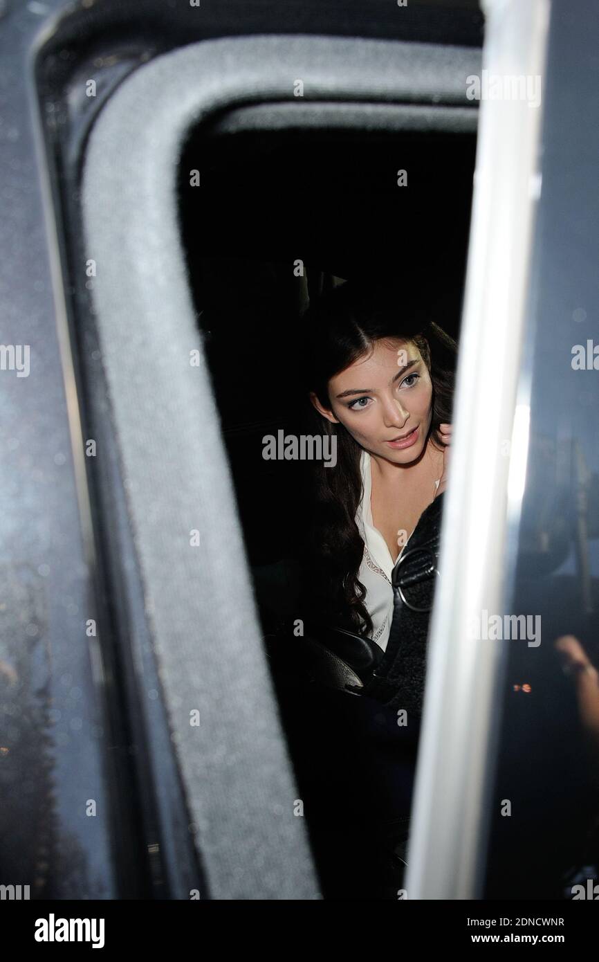 Lorde partecipa 2015/2016 alla mostra della collezione Ready-to-Wear di Chloe, che si tiene il 06 marzo 2015 al Grand Palais di Parigi. Foto di Aurore Marechal/ABACAPRESS.COM Foto Stock