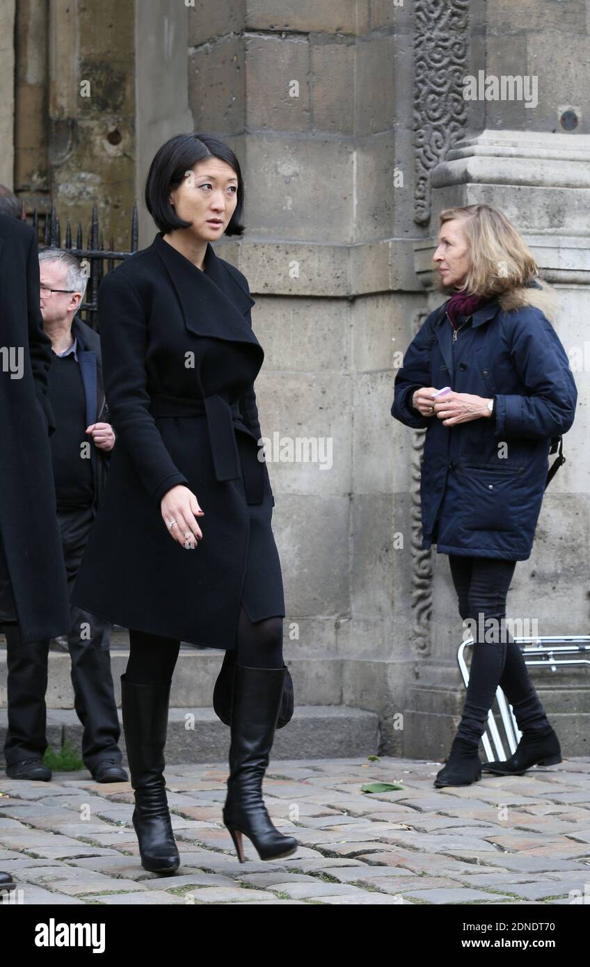 FLEUR PELLERIN - OBSEQUES DE JACQUES CHANCEL A L'EGLISE SAINT GERMAIN DES PRES Foto di Nasser Berzane/ABACAPRESS.COM Foto Stock