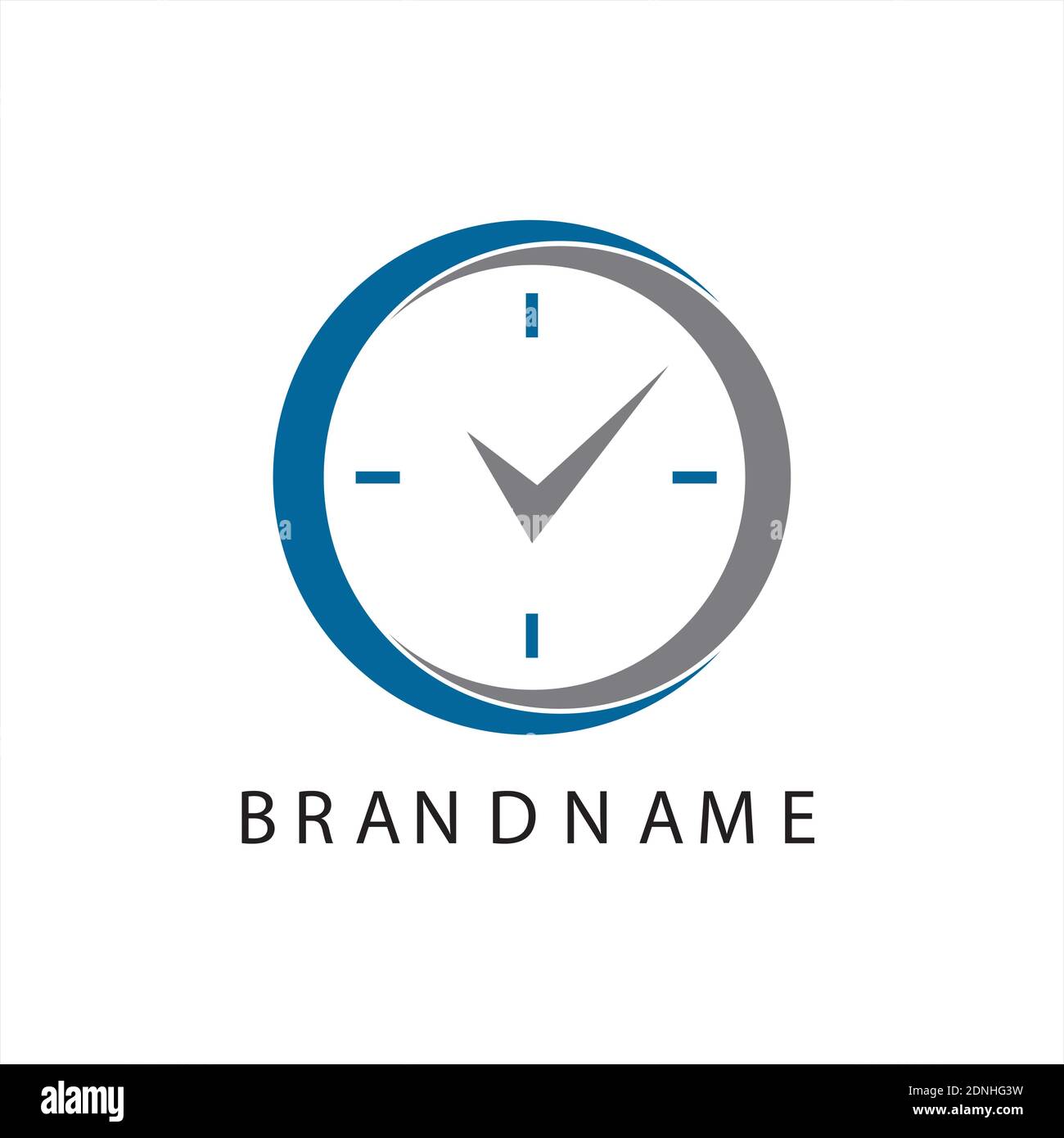 clock stopwatch watch barometer pressure gauge time measurement vector logo design Illustrazione Vettoriale