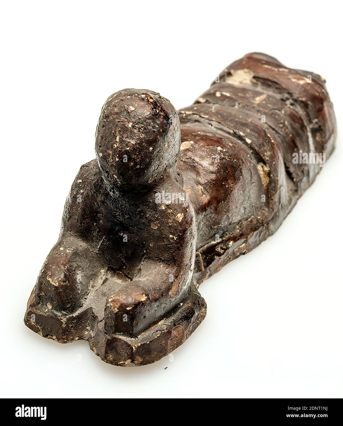 Gustav Heinrich Wolff, modello alla chiesa, intonaco, dipinto, totale: Altezza: 5 cm; larghezza: 11 cm, non segnato, bozzetti, sculture, sculture, figura sdraiata, storia del Circe, modernismo classico Foto Stock