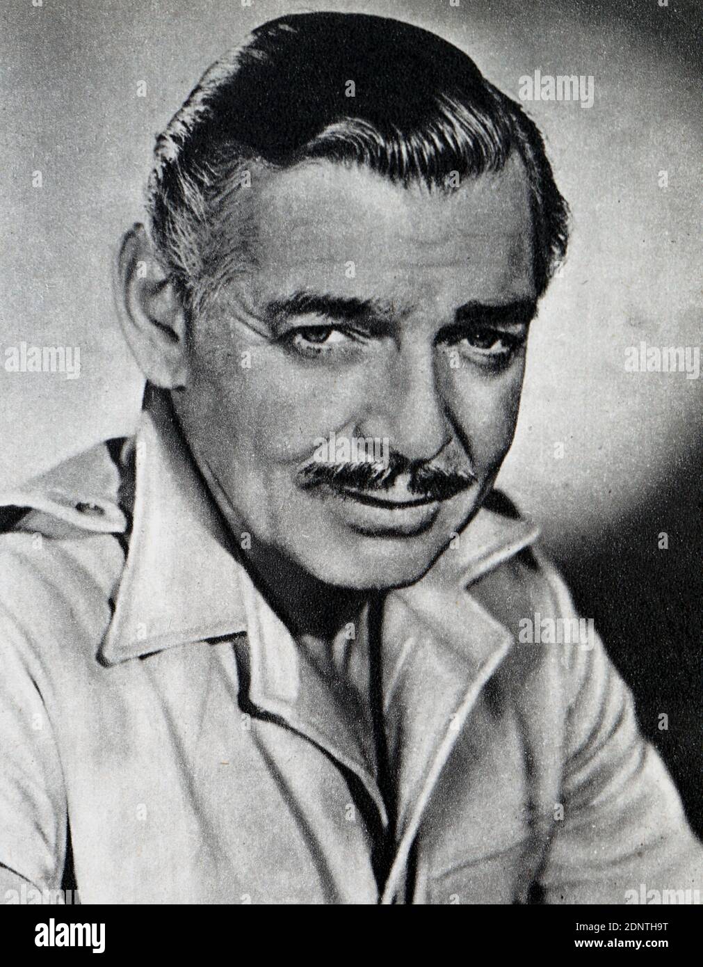 Fotografia di Clark Gable (1901-1960) un attore cinematografico americano. Foto Stock