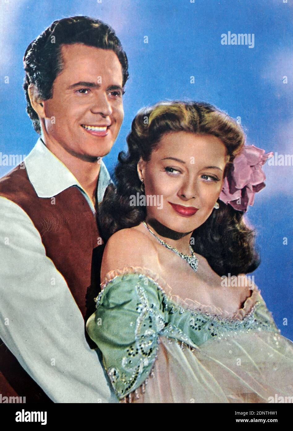 Film tratto da 'The Swordsman' con George Macready, Edgar Buchanan, Larry Parks, ed Ellen Drew. Foto Stock