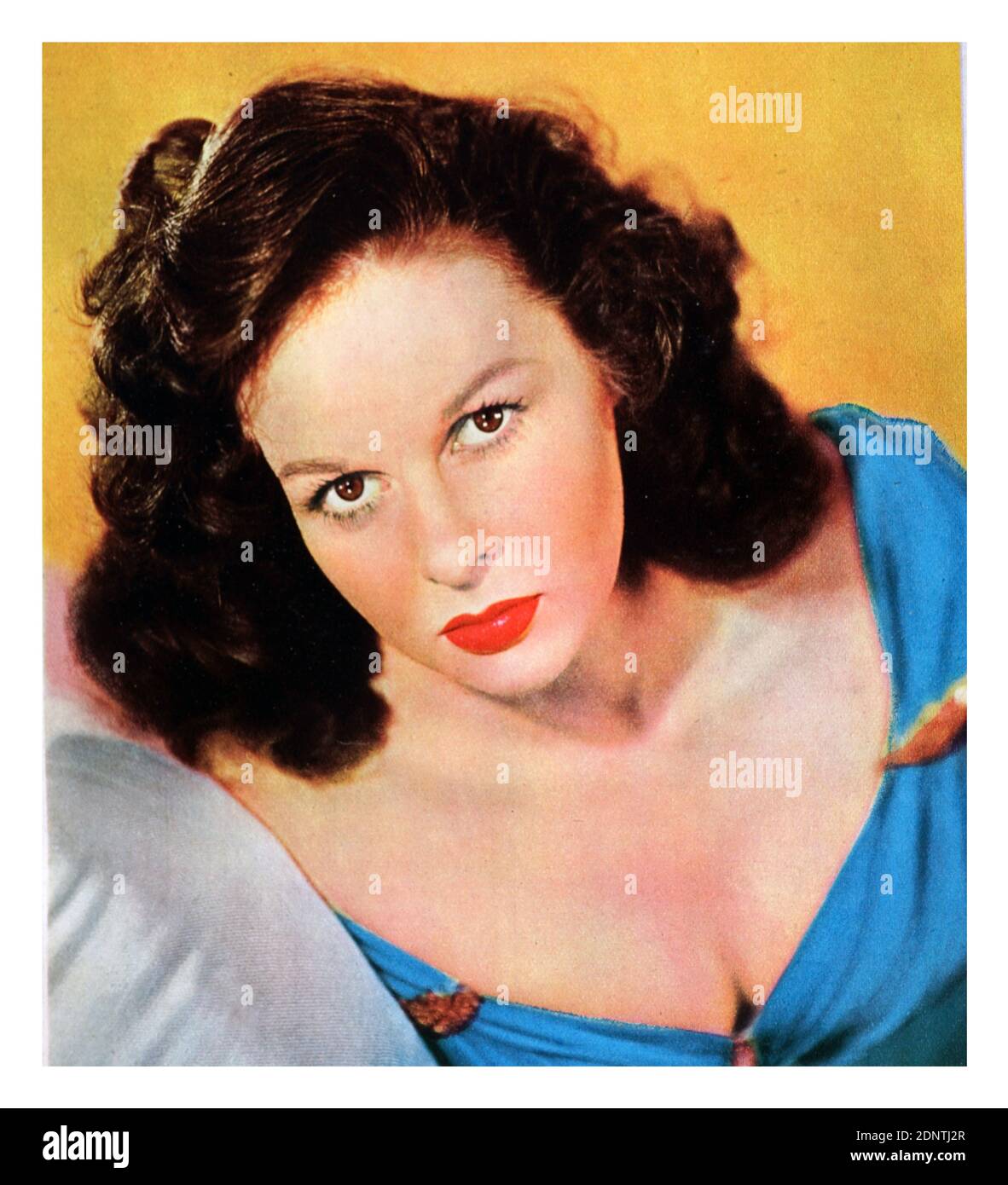 Fotografia di Susan Hayward (1917-1975) un'attrice e modella americana. Foto Stock