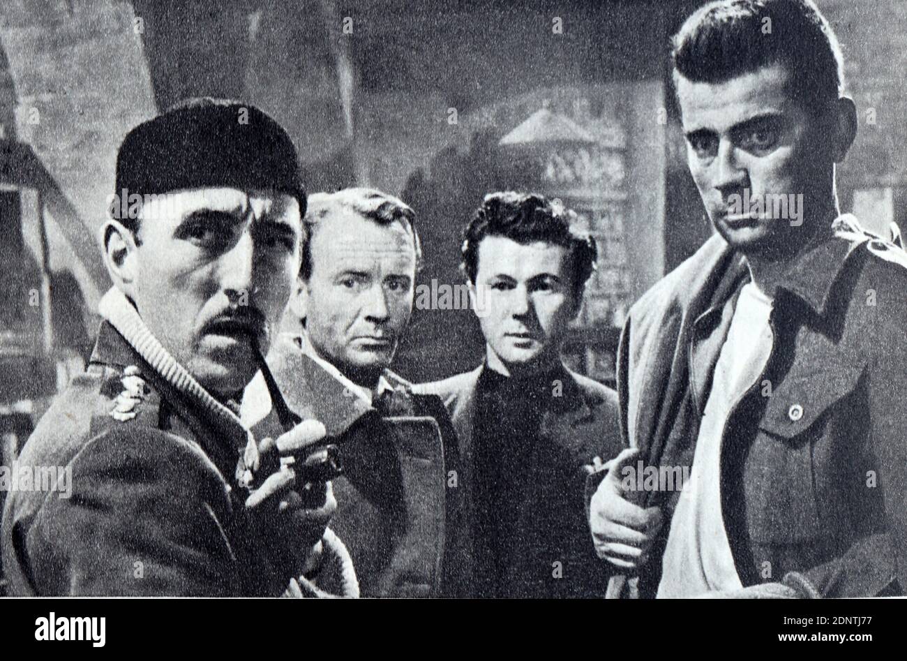 Film tratto da "The Colditz Story" con Bryan Forbes, Christopher Rhodes, Eric Portman e Lionel Jeffries. Foto Stock