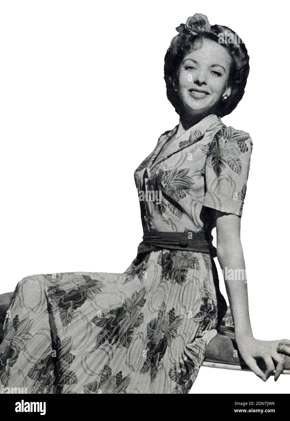 Fotografia di Sally Forrest (1928-2015) un film, palcoscenico e attrice televisiva americana. Foto Stock