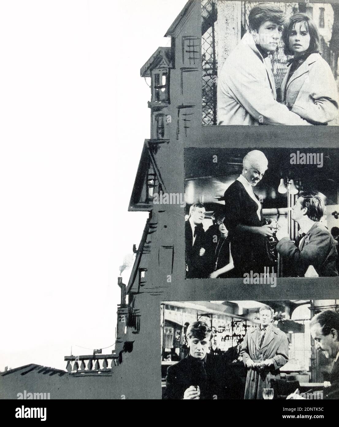 Filmati di 'West 11' con Alfred Lynch, Kathleen Breck, Diana Doris e Eric Portman. Foto Stock