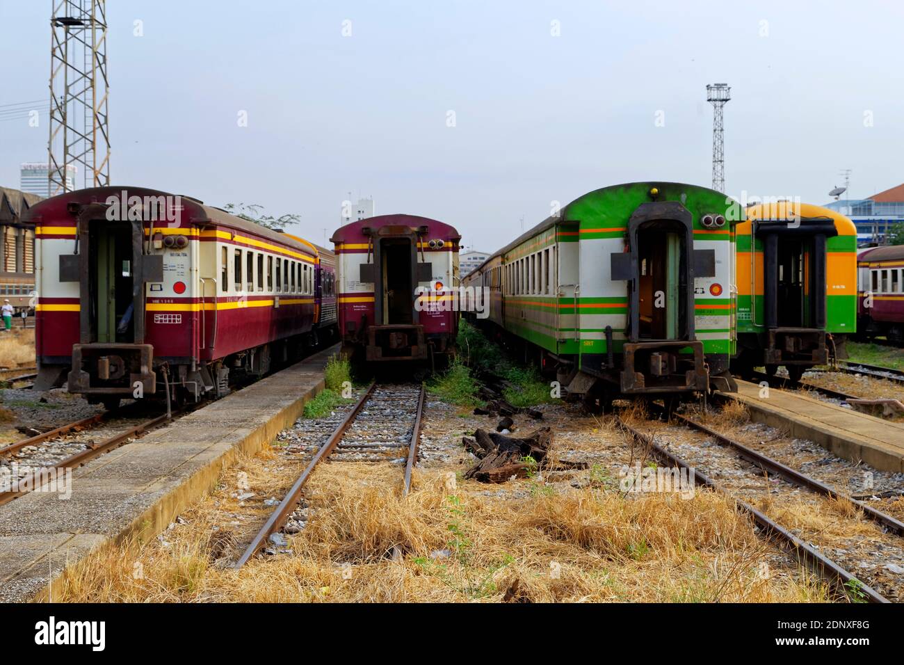 Hualamphong stazione ferroviaria, Bangkok, Thailandia Foto Stock