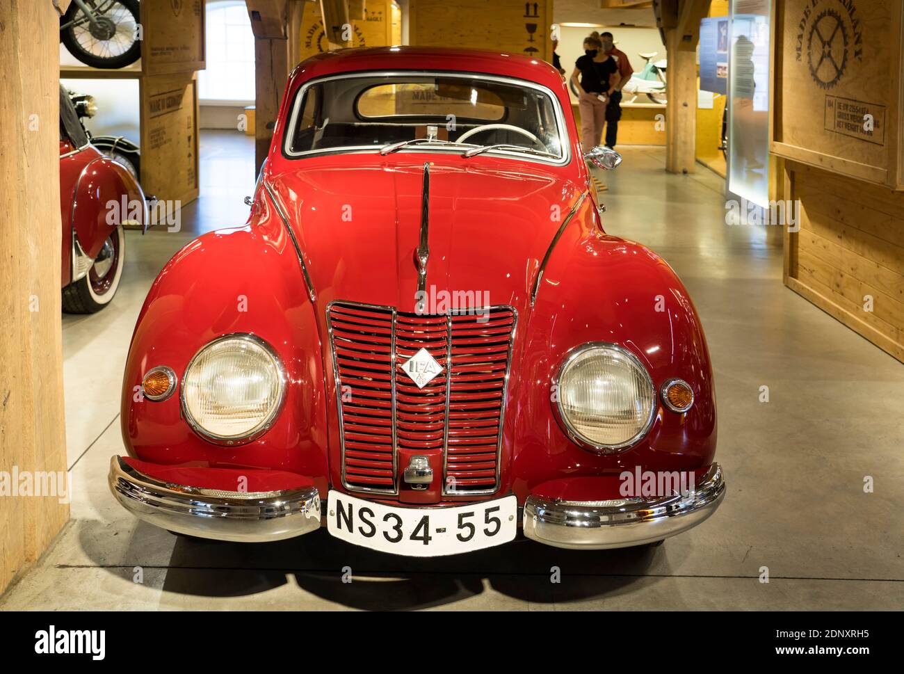 IFA F9, 1950, VEB Kraftfahrzeugwerk Audi Zwickau, Museo PS.SPEICHER, Einbeck, bassa Sassonia, Germania, Europa Foto Stock