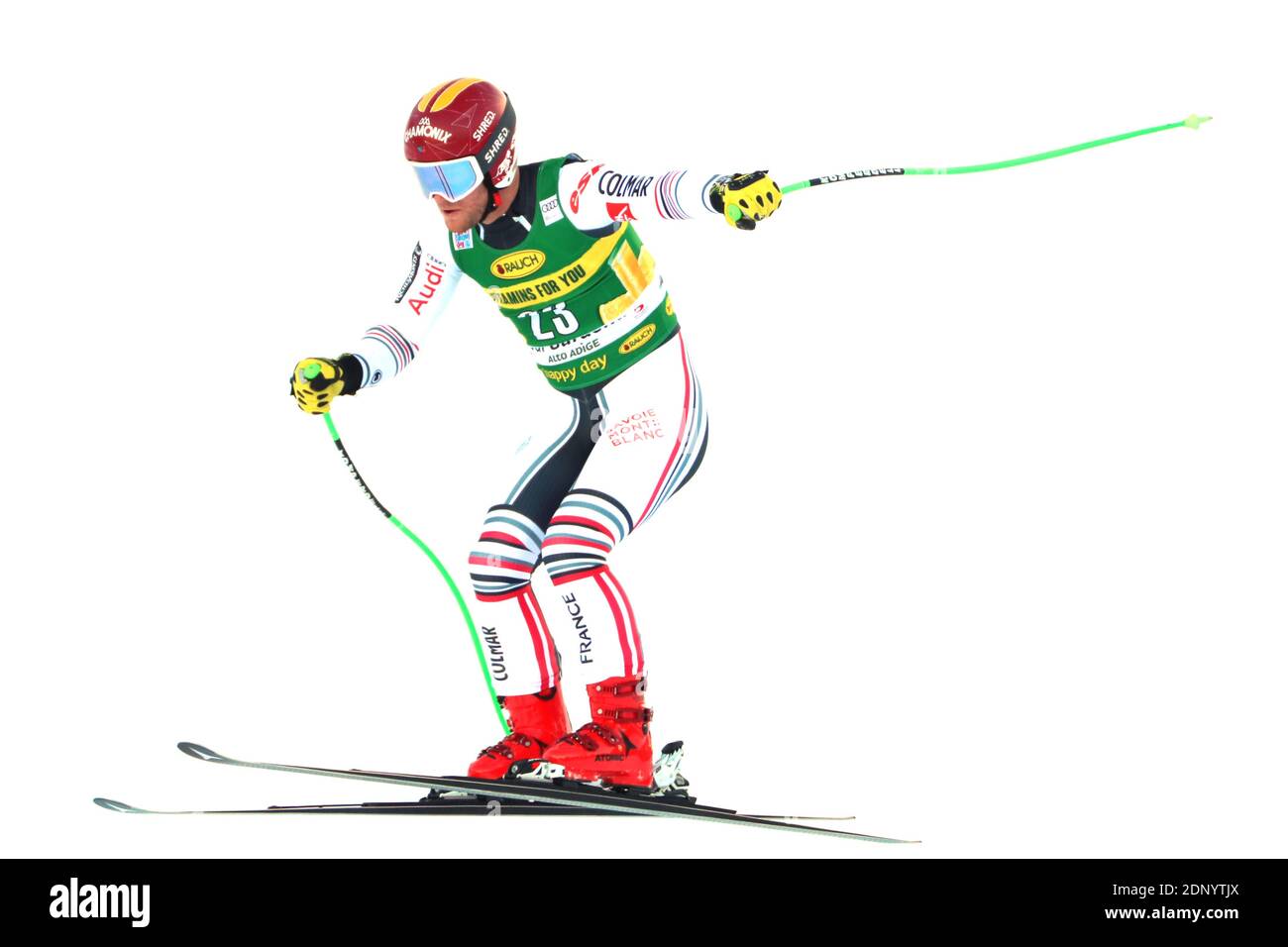 Groden, Italia. 18 Dicembre 2020. Coppa del mondo di sci alpino FIS - Coppa del mondo di sci alpino Covid-19 Outbreak - 2° evento Super-G maschile del 18/12/2020 in Val Gardena, Gröden, Italia. In azione Brice Roger (fra) (Foto di Pierre Teyssot/ESPA-Images) Credit: Agenzia europea per la fotografia sportiva/Alamy Live News Foto Stock