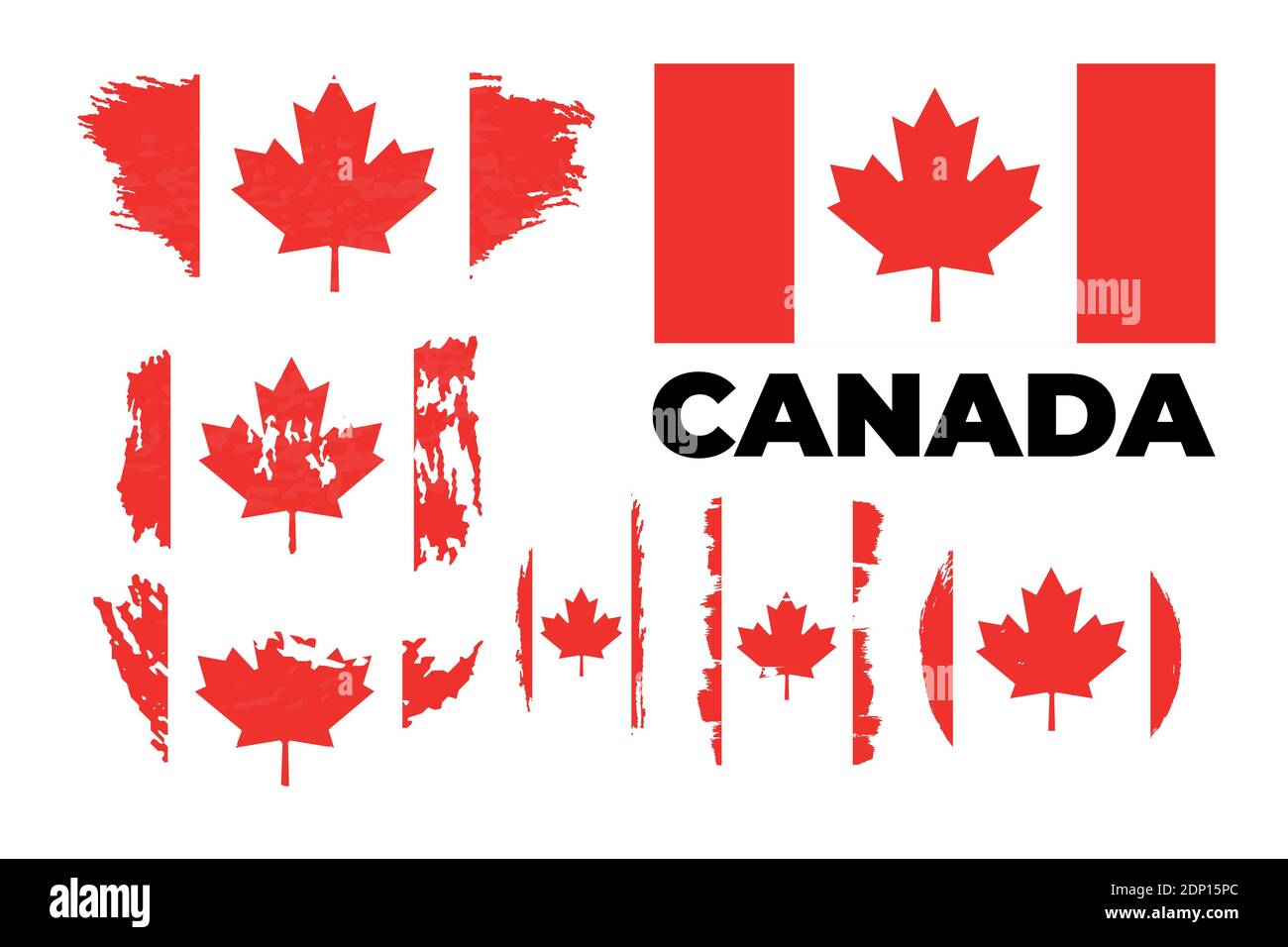 logo illustratin canada vettore giorno icona templet Illustrazione Vettoriale