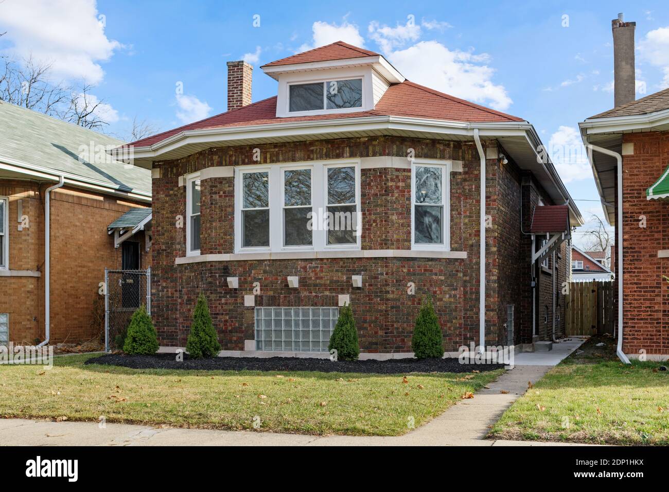 Bungalow sul lato sud di Chicago Foto Stock