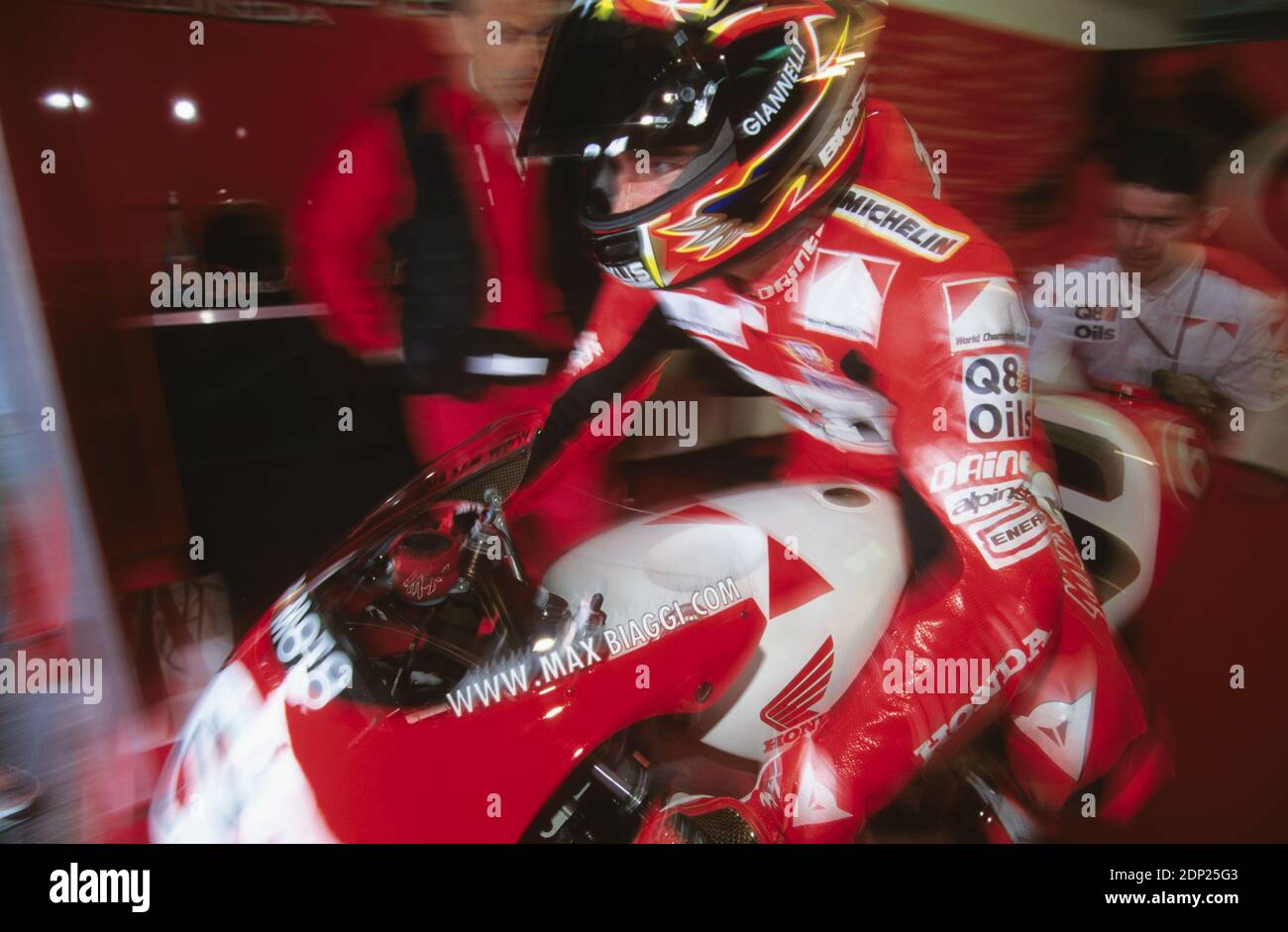 Max Biaggi(ITA), Honda 500, Francia moto GP 1998 le Castellet Foto Stock