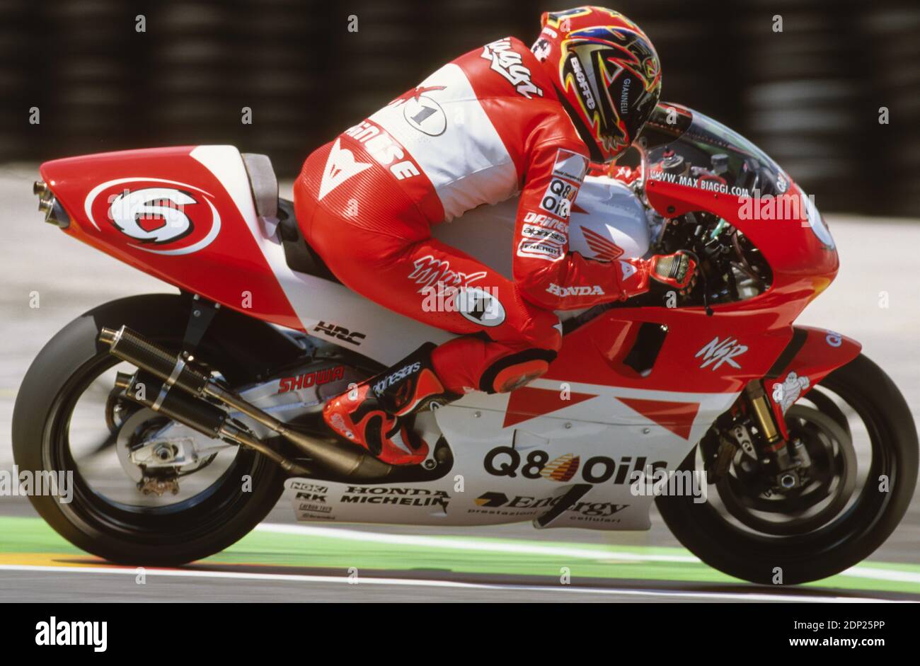 Max Biaggi(ITA), Erv Kanemoto (USA) Honda 500,Francia moto GP 1998 le Castellet Foto Stock