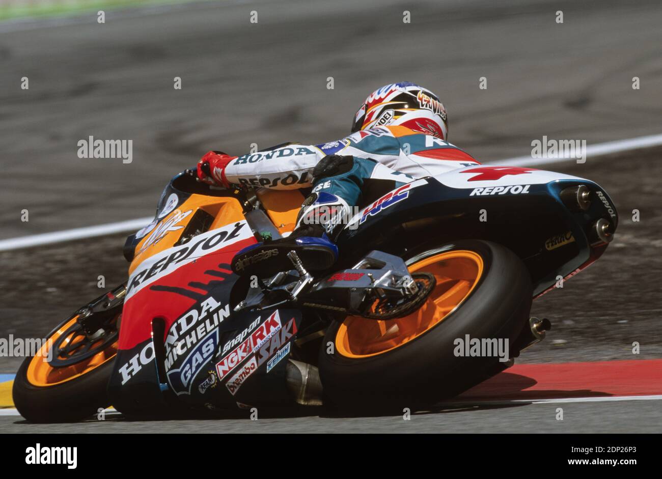 Alex Criville(SP)Honda 500, Francia moto GP 1998 le Castellet Foto Stock