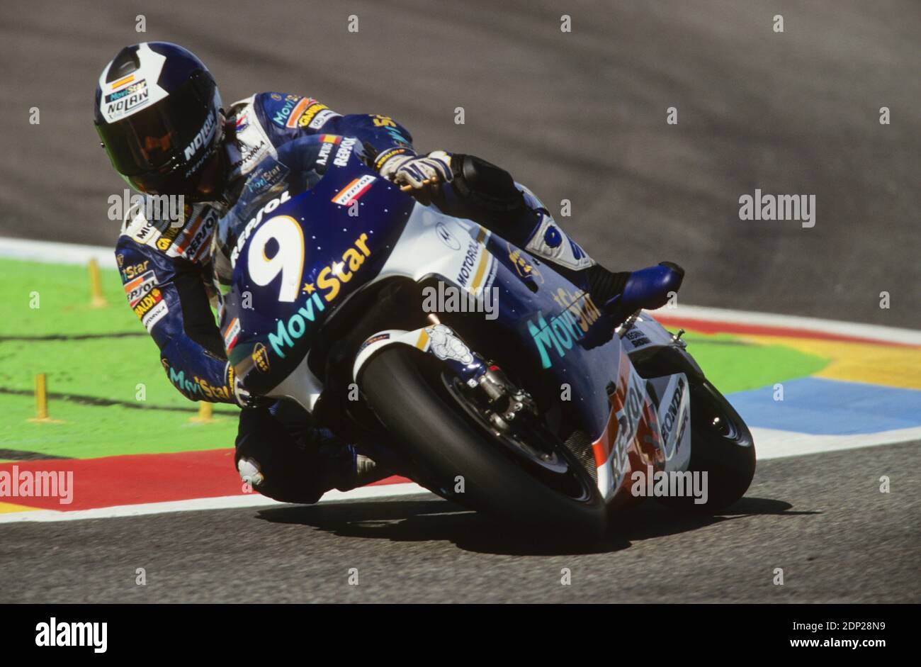 Alberto Puig,(SP), Honda 500, Francia moto GP 1997, le Castellet Foto Stock