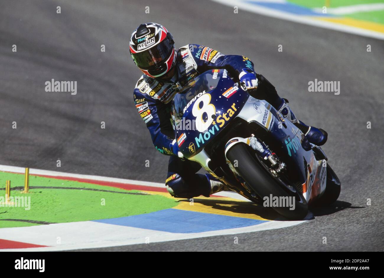 Carlos Checa,(SP), Honda 500, Francia moto GP 1997, le Castellet Foto Stock