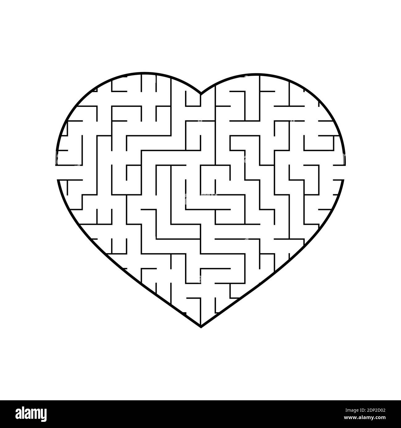 Il labirinto di Abstact. Gioco per bambini. Puzzle per bambini. Labirinto enigma. Illustrazione del vettore. Illustrazione Vettoriale