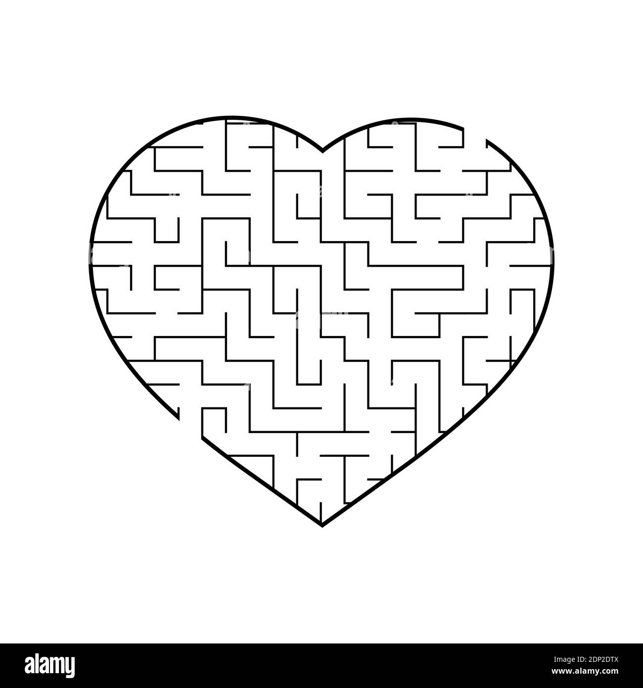 Il labirinto di Abstact. Gioco per bambini. Puzzle per bambini. Labirinto enigma. Illustrazione del vettore. Illustrazione Vettoriale