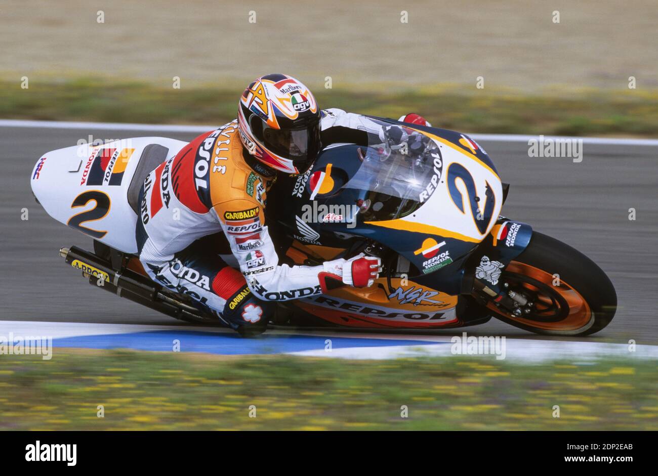 Alex Criville (SP), Honda 500, GP di Spagna 1997, Jerez Foto Stock