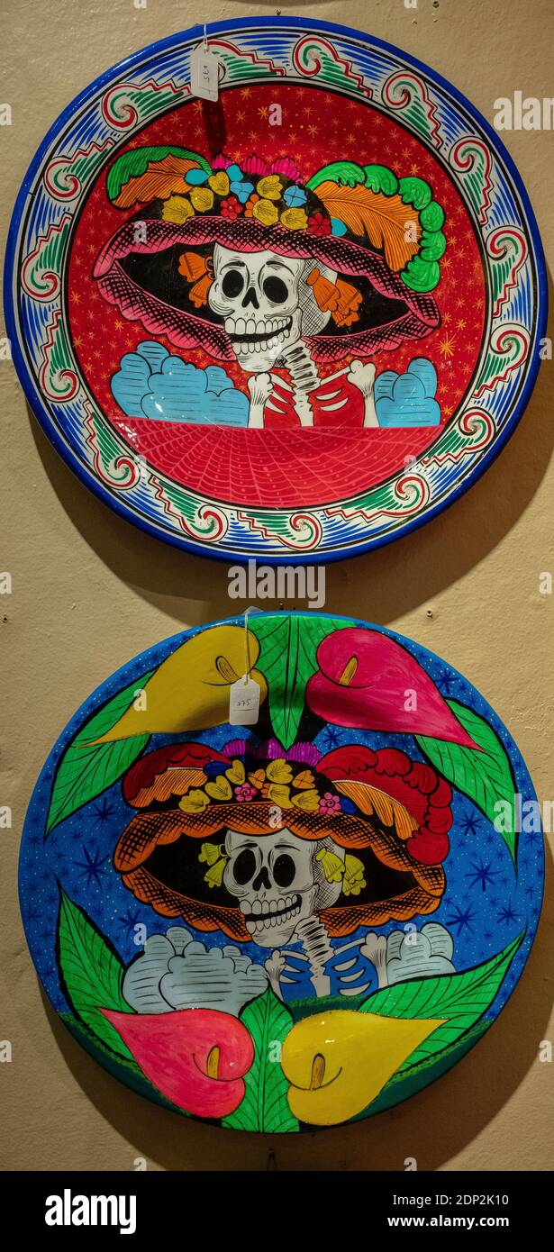 Artigianato messicano ceramica in vendita nella città vecchia di Albuquerque, New Mexico @ importazioni di Kyra Foto Stock