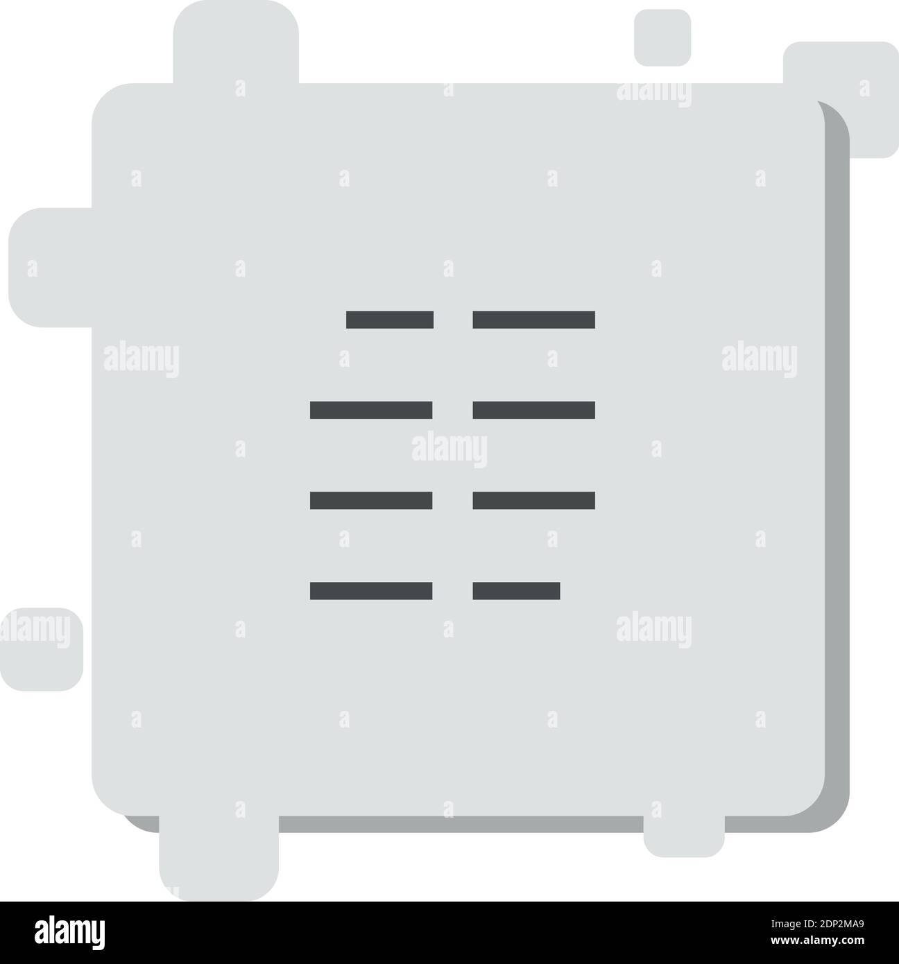 columns vector icon modern simple vector illustration Illustrazione Vettoriale