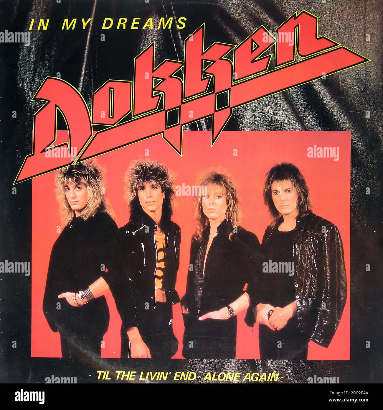 Dokken in My Dreams   Til Livin 'fine da solo Ancora una volta - copertina vintage in vinile Foto Stock