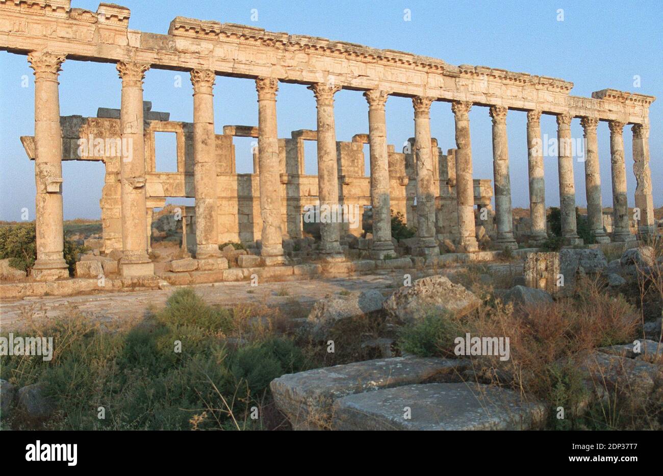 I militanti dello Stato Islamico (IS) in Siria sono entrati nel sito Patrimonio Mondiale dell'UNESCO di Palmyra dopo aver sequestrato la città accanto alle antiche rovine. IN precedenza È stato demolito antichi siti in Iraq che antecenano l'Islam. File photo : © Eric Travers/ABACA. 28121. Siria, 08/2001. Foto Stock