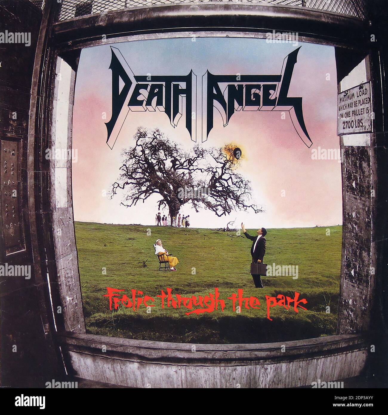 DEATH ANGEL frolic through the Park - Vintage Vinyl Record Coperchio Foto Stock