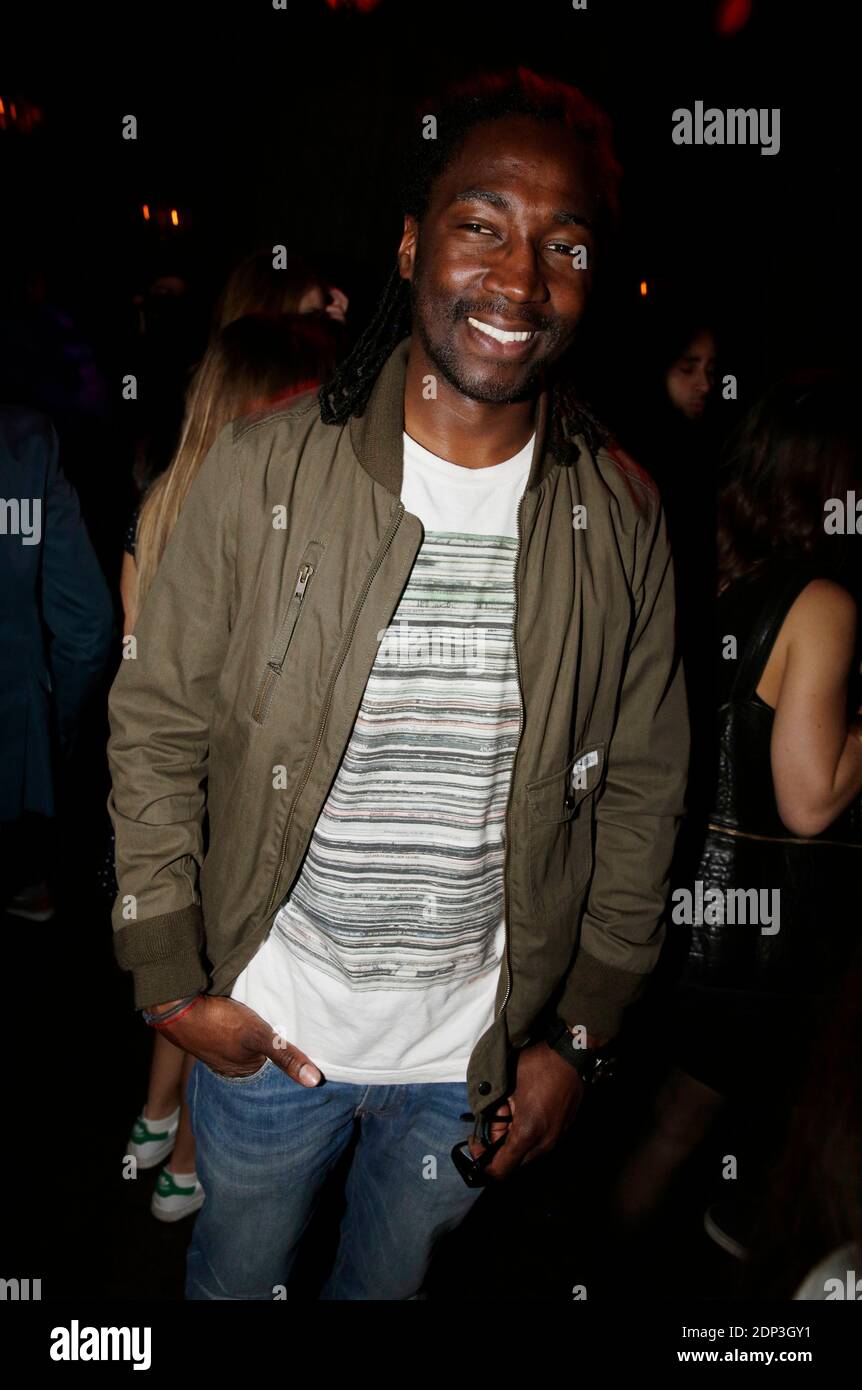 Exclusive - Noom Diawara partecipa alla festa 'Loft by' organizzata da Anais Tihay e Tarik Seddak tenutasi al Comedy Club di Parigi, Francia, il 17 aprile 2015. Foto di Jerome Domine/ABACAPRESS.COM Foto Stock