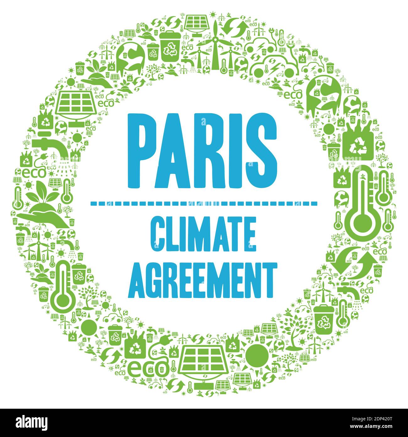 Simbolo dell'accordo sul clima di Parigi Foto Stock