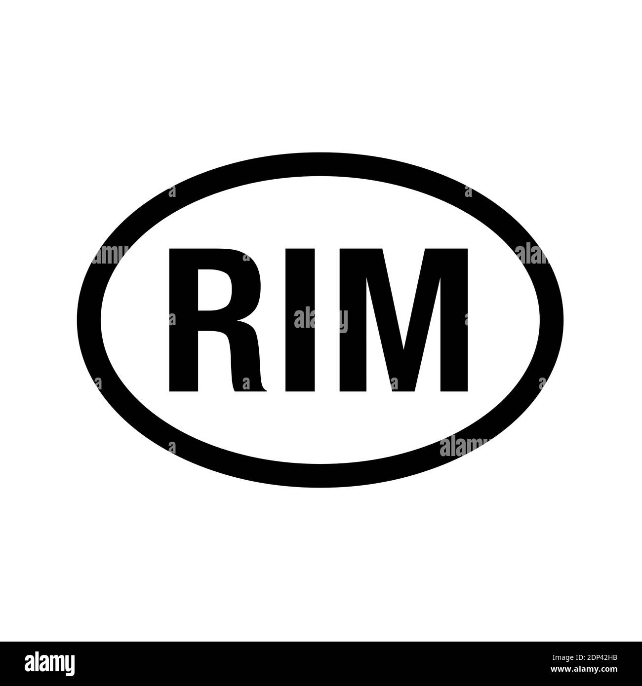 Prefisso del paese immatricolazione del veicolo Mauritania Foto Stock