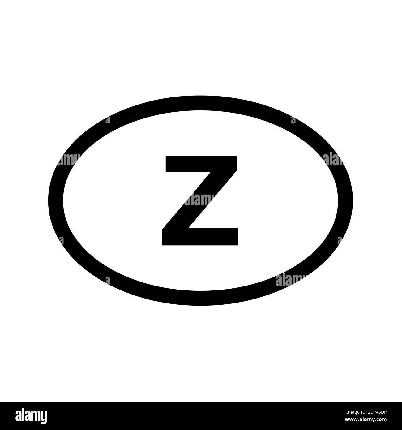 Codice paese immatricolazione Zambia Foto Stock