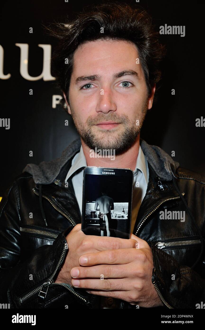 Julien Gaulet (le chef nu) assiste a l'ouverture du magasin Lipault, rue des Archives a Paris, France le 9 Juin 2015. Foto di Aurore Marechal/ABACAPRESS.COM Foto Stock