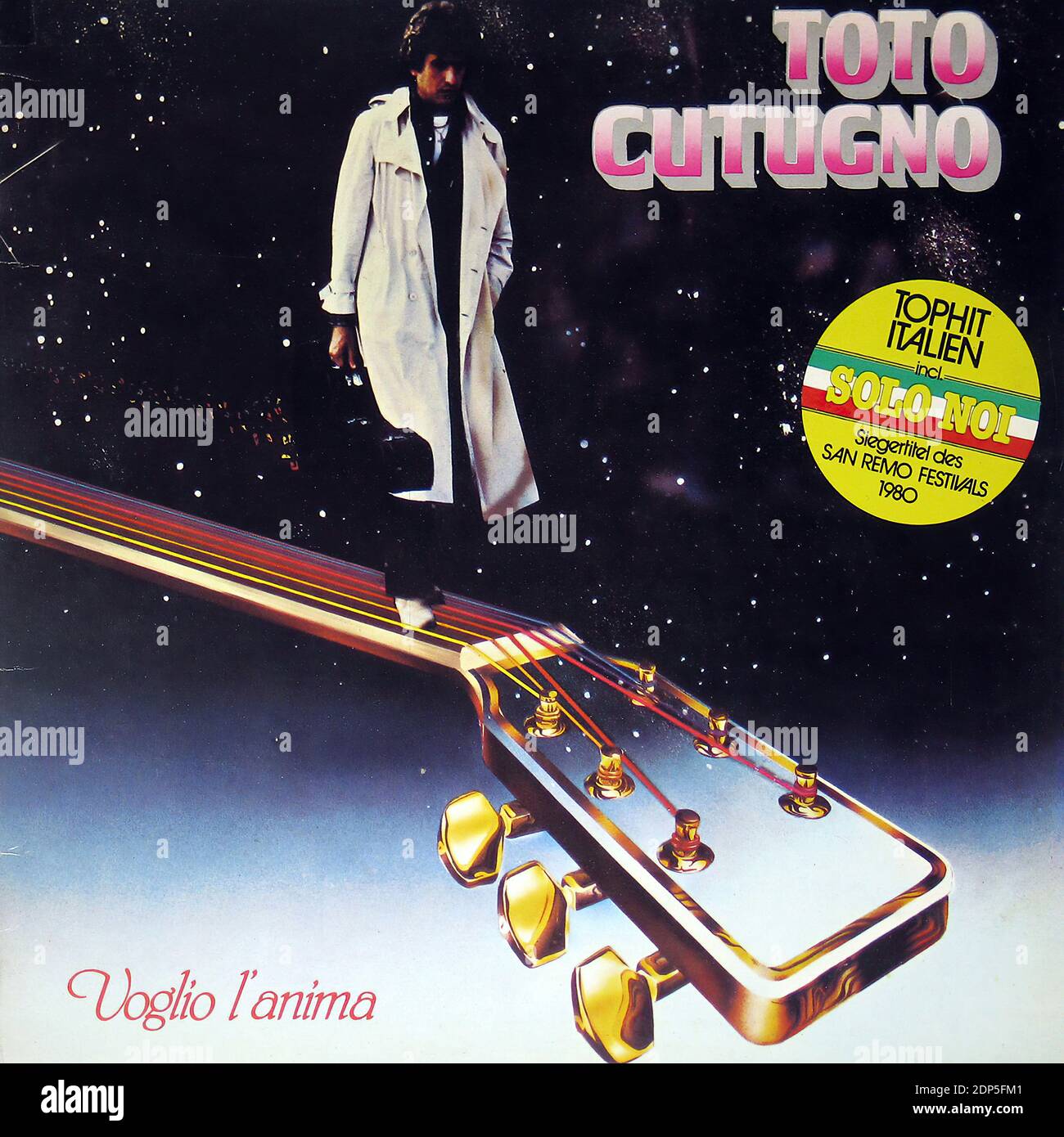 Toto Cutugno Voglio l'anima - copertina Vintage in vinile Record Foto stock  - Alamy