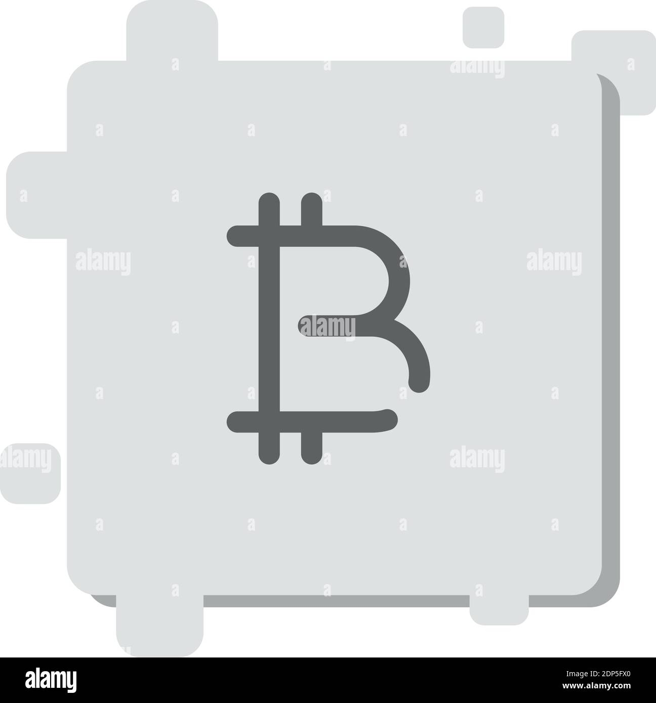 icona vettore bitcoin semplice illustrazione vettoriale moderna Illustrazione Vettoriale