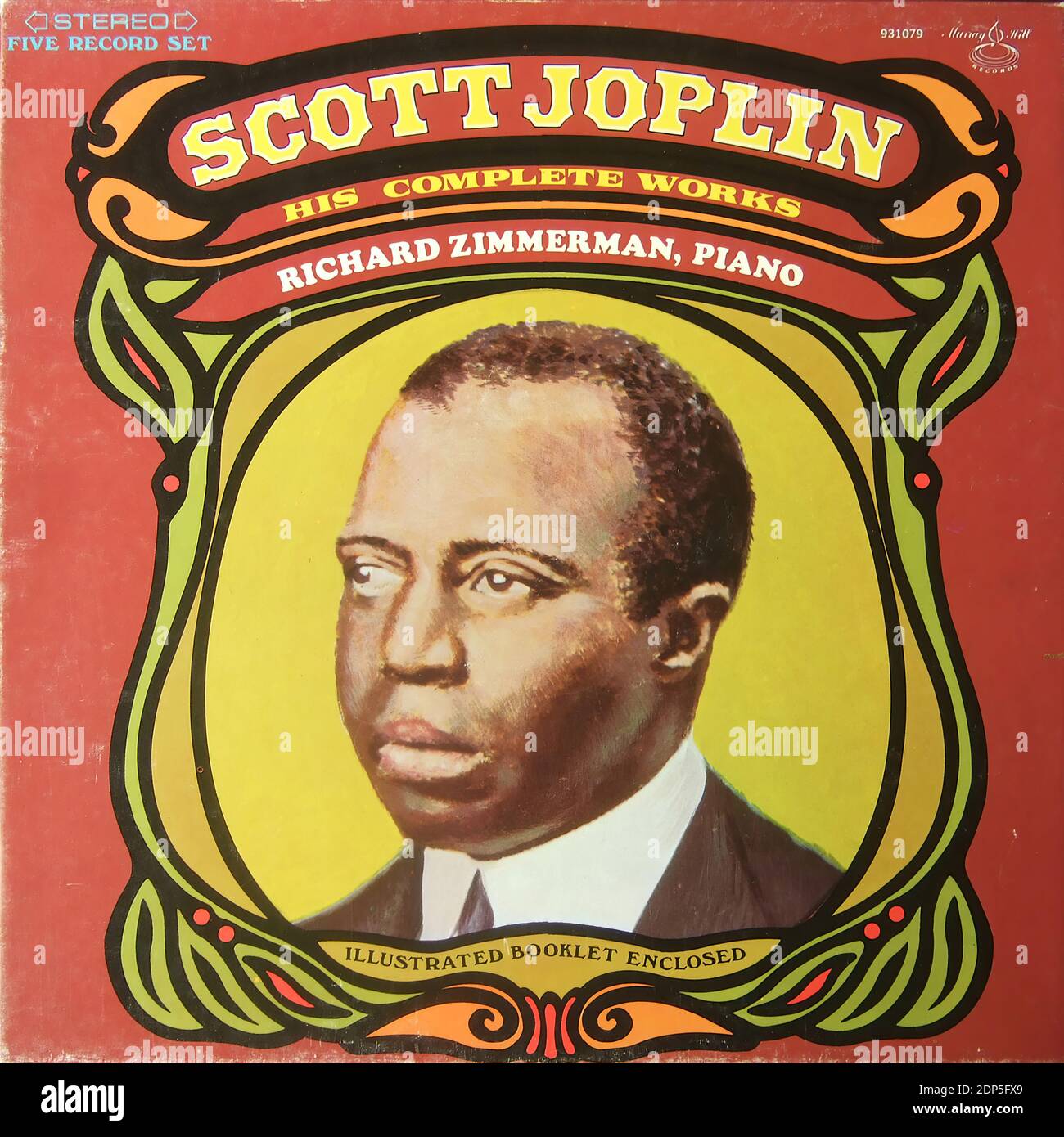 Scott Joplin - His complete Works - Richard Zimmerman piano, Mercury Hill 931079, Box 5 lp - copertina di album in vinile d'epoca Foto Stock