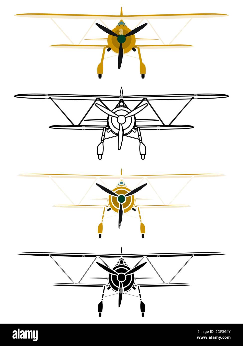 CR42 Falco nella vista frontale Illustrazione Vettoriale