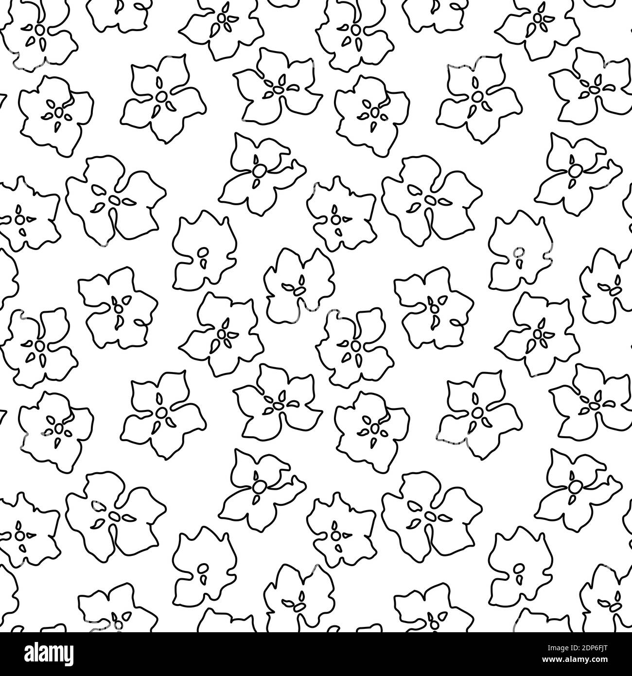 Modello senza cuciture con fiori Apple Cherry Blooming . Colori molto chiari e atmosfera primaverile. Illustrazione Vettoriale