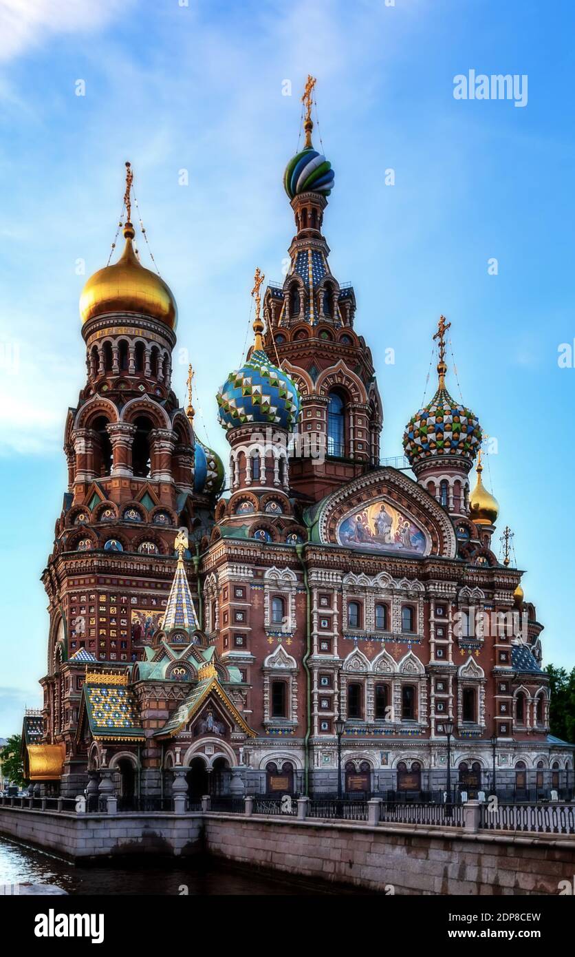 Chiesa 'spas na Krovi' Salvatore sul sangue versato San Pietroburgo, Russia Foto Stock