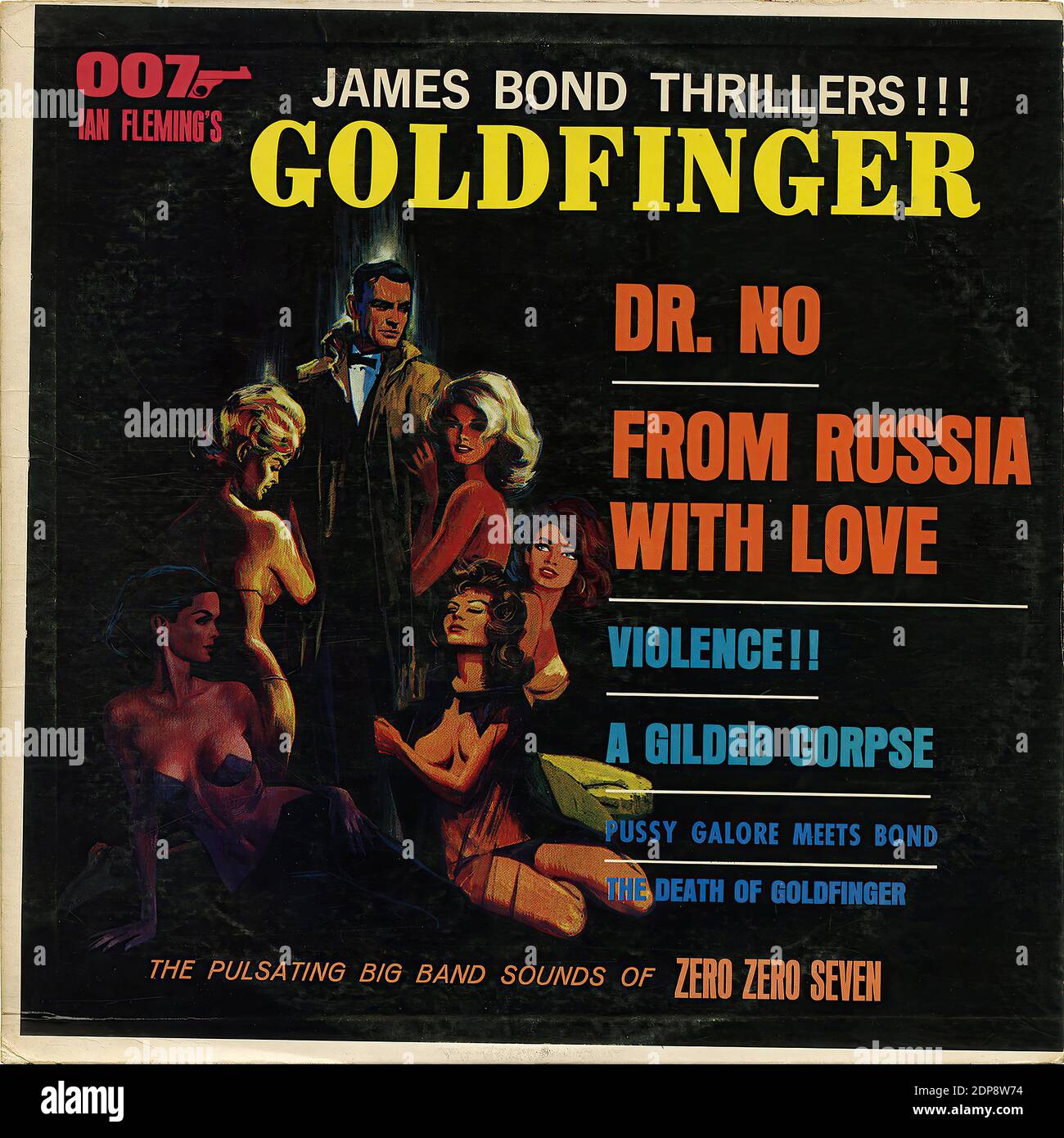 James Bond Thrillers!! - copertina per registrazioni d'epoca Foto Stock