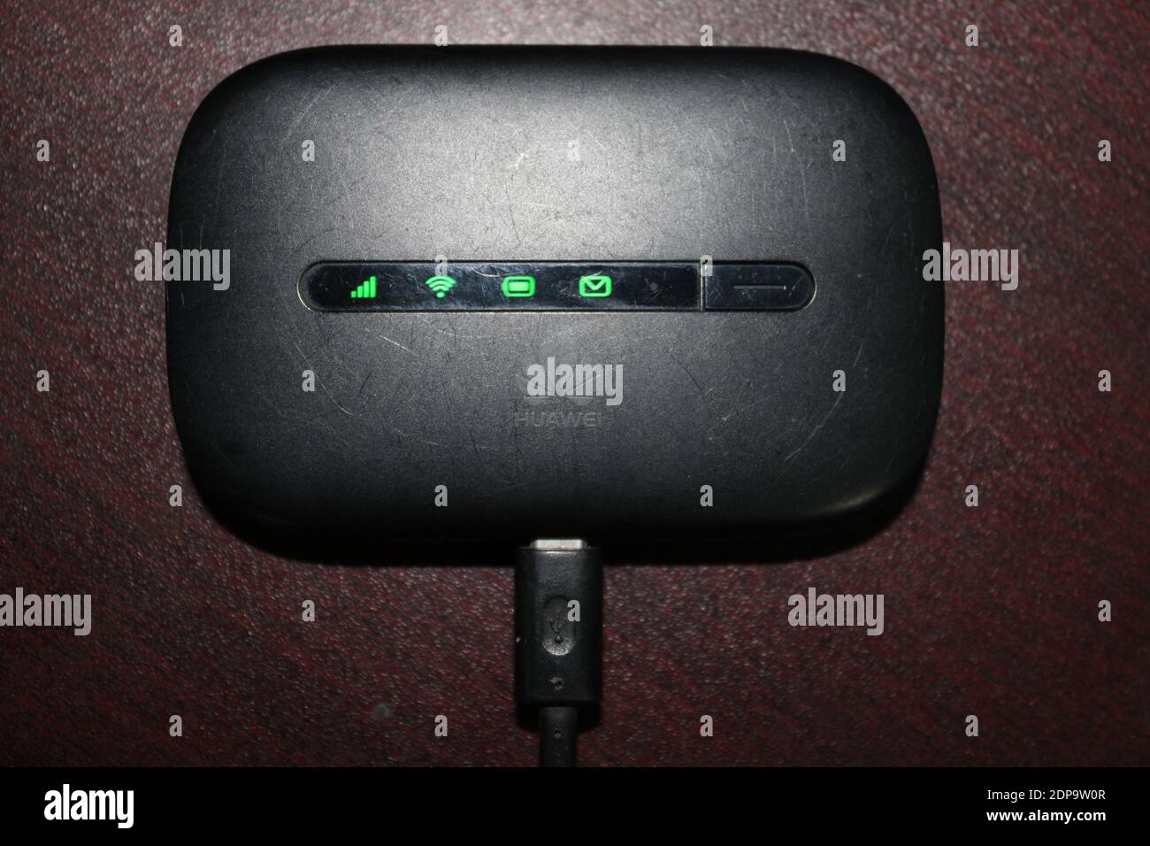 Pocket WiFi Router Device Photo Capture a Dhaka, Bangladesh. Foto Stock