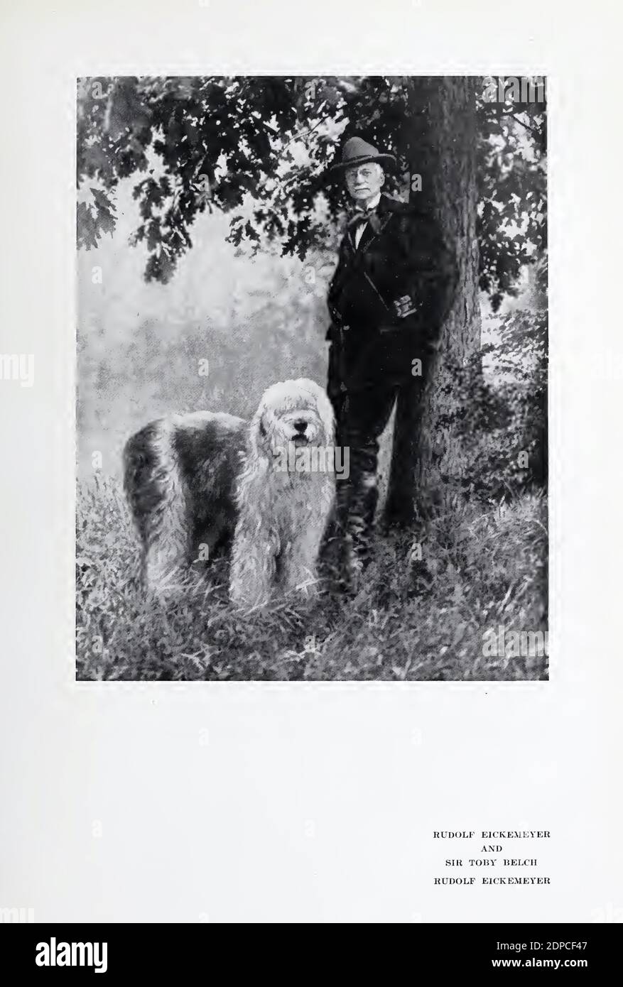 Fotografia d'epoca di Rudolf Eickemeyer e Sir Toby Belch presa dallo stesso Eickmeyer, o era Sir Toby? Comunque l'atto si è svolto nel 1924. Foto Stock