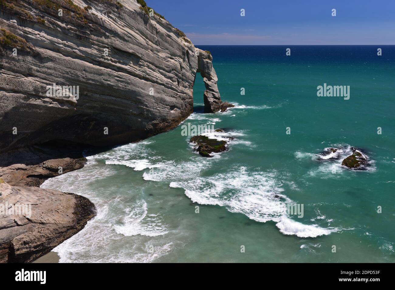 Capo Farewell a nord dell'isola del Sud Nuova Zelanda Foto Stock