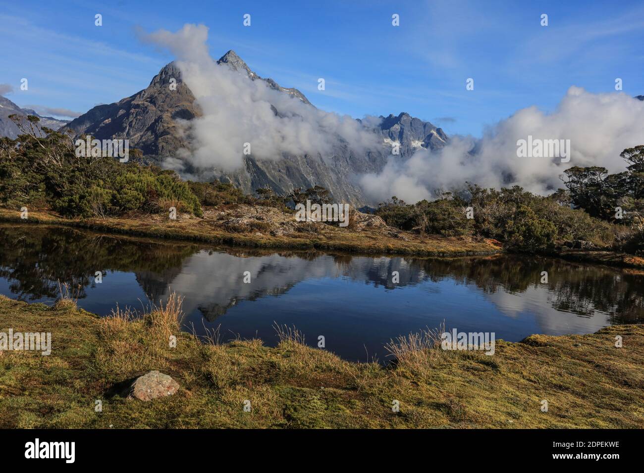 Key Summit è un percorso popolare per i visitatori del Parco Nazionale di Fiordland in Nuova Zelanda. Foto Stock