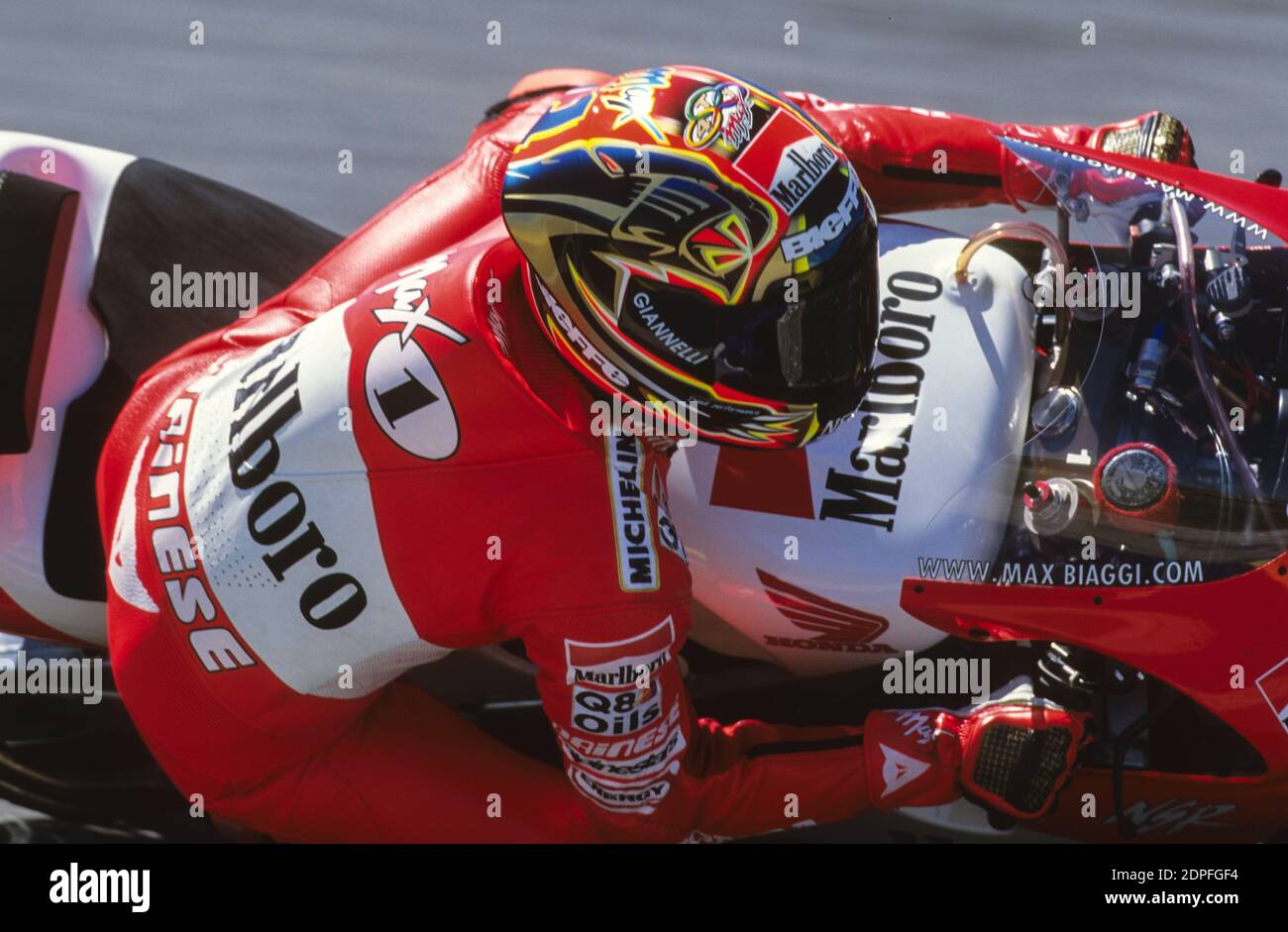 Max Biaggi,(ITA) Honda 500,Moto GP 500, GP di Madrid 1998, Jarama Foto Stock