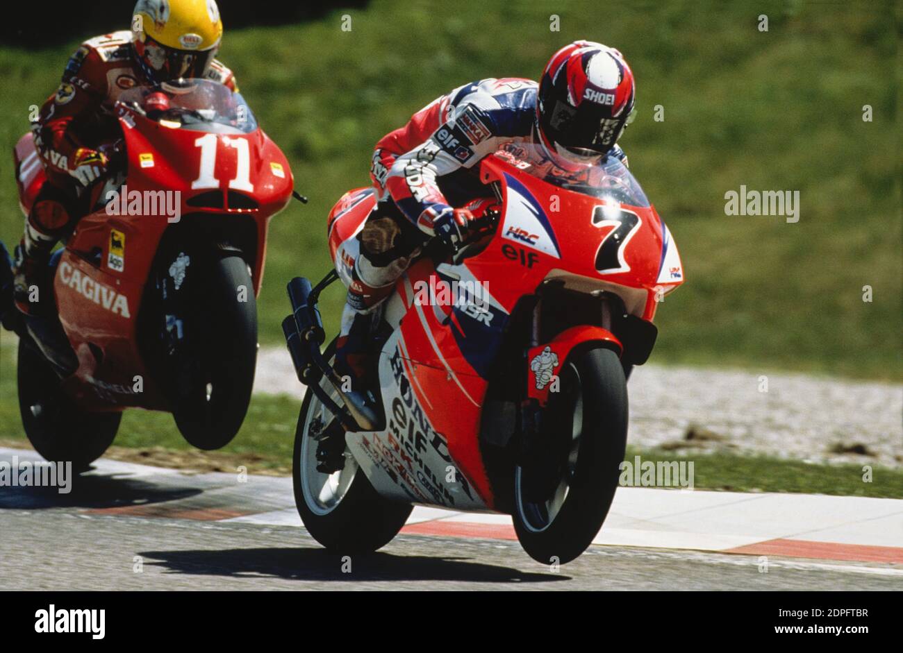 Shinichi Itoh, (JPN), John Kocinski, (USA), GP d'Austria 500, Salisburgo 1994, Foto Stock