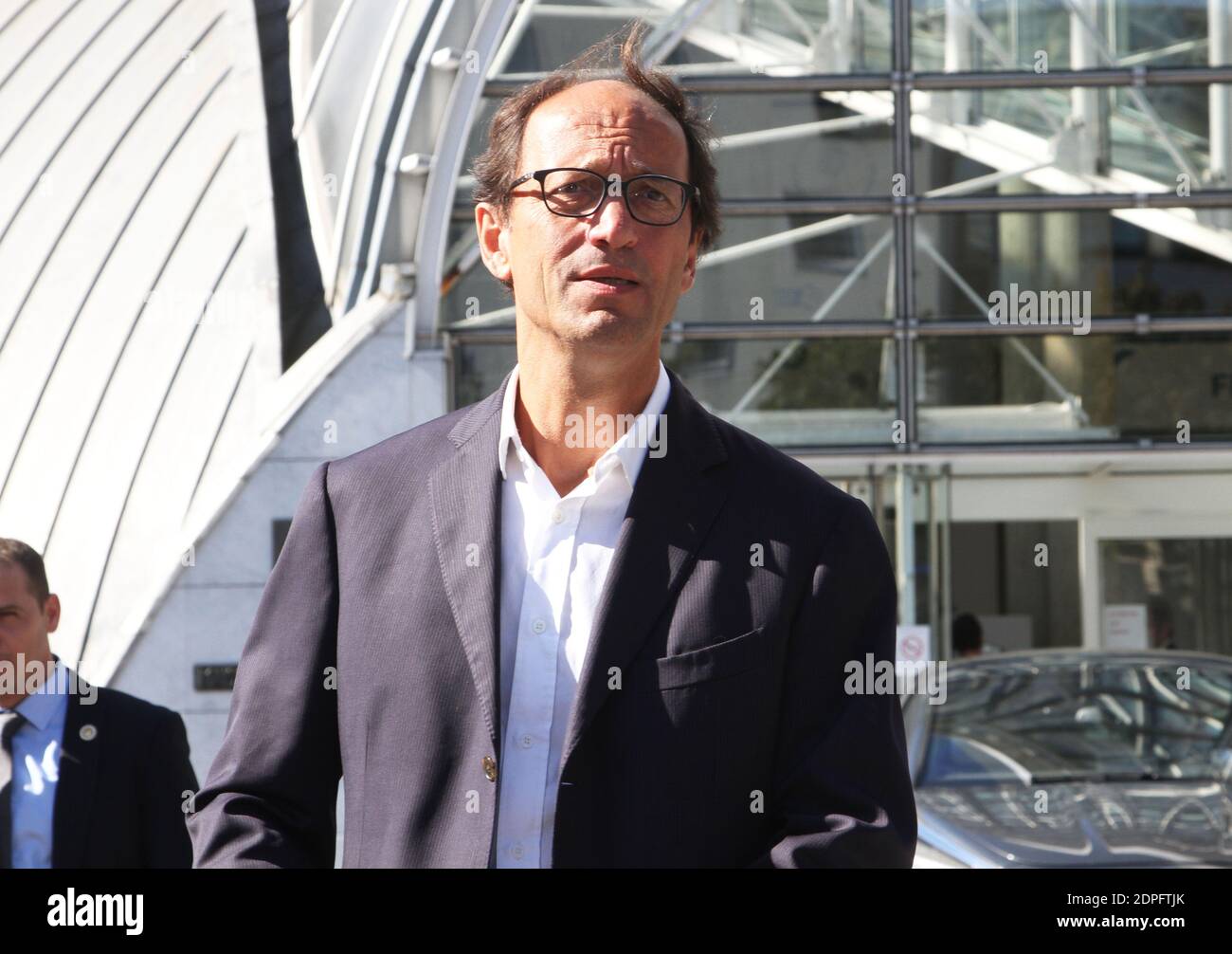 Una conferenza stampa per lanciare l'operazione occupazione e integrazione per l'UEFA Euro 2016, tenutasi alla Maison du Sport Francais a Parigi, Francia il 10 luglio 2015. Foto di Somer/ABACAPRESS.COM Foto Stock