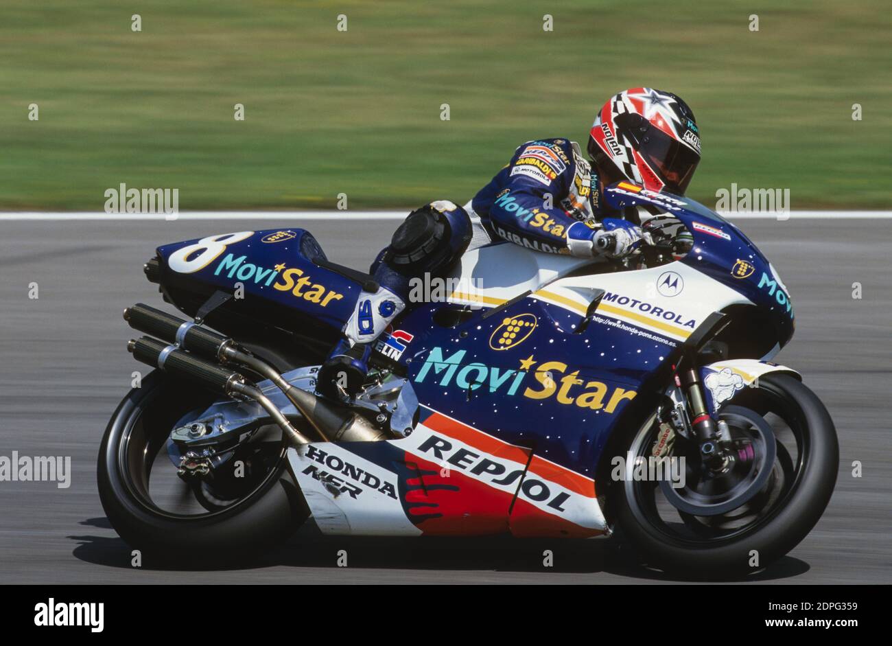 Carlos Checa (SP), Honda 500, GP d'Italia 1997, Mugello Foto Stock